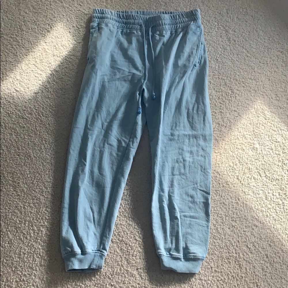 Blue sweatpants